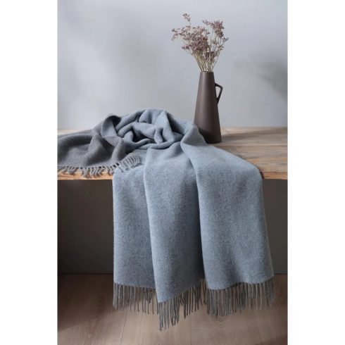 Biederlack BLAU-GRAU CASHMERE pléd, 130x170 cm