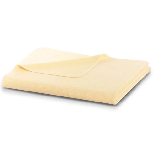 Biederlack Cotton Comfort PEARL YELLOW pamut pléd, 150x200 cm