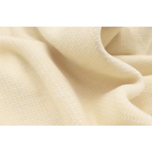 Biederlack Cotton Comfort PEARL YELLOW pamut pléd, 150x200 cm