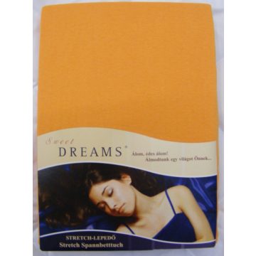Sweet Dreams jersey gumis lepedő orange 140/160x200 cm