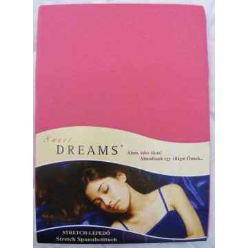 Sweet Dreams jersey gumis lepedő pink 180/200x200 cm