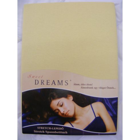 Peppo jersey gumis lepedő SÁRGA 80 x 160 cm