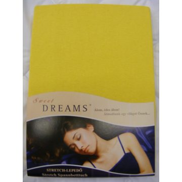 Sweet Dreams jersey gumis lepedő honig 90/100x200 cm