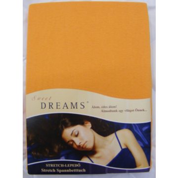 Sweet Dreams jersey gumis lepedő orange 90/100x200 cm