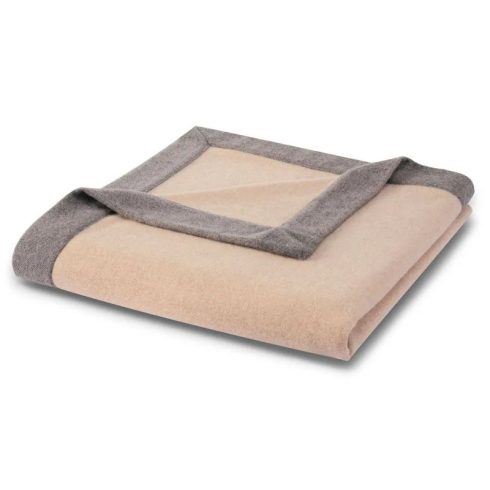 Biederlack PRADO SAND gyapjú pléd, 150x210 cm