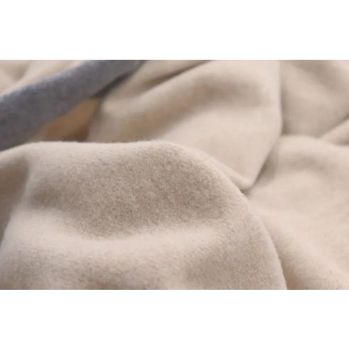 Biederlack PRADO SAND gyapjú pléd, 150x210 cm