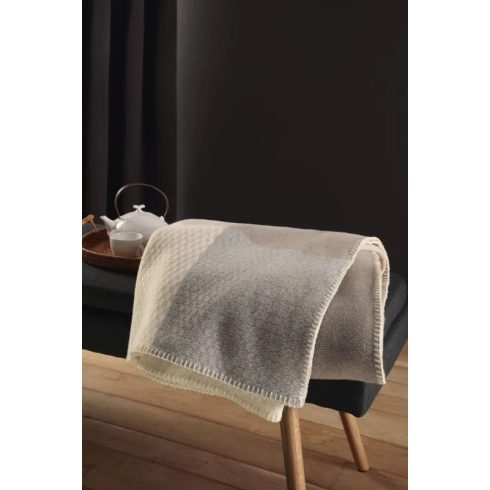 Biederlack FRAME NATURE merinó gyapjú pléd, 150x200 cm