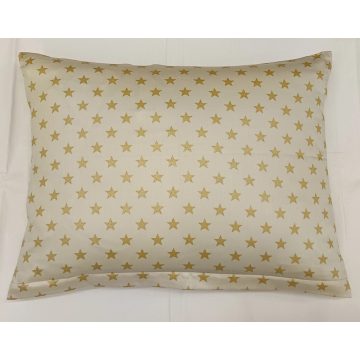 Billerbeck Bianka kispárna huzat,  csillag bézs-arany
