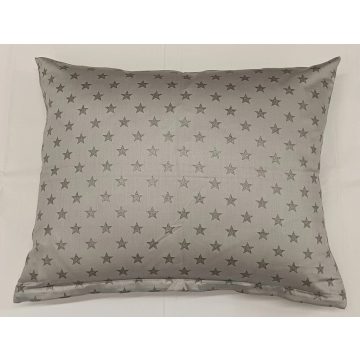 Billerbeck Bianka kispárna huzat,  csillag ezüst szürke