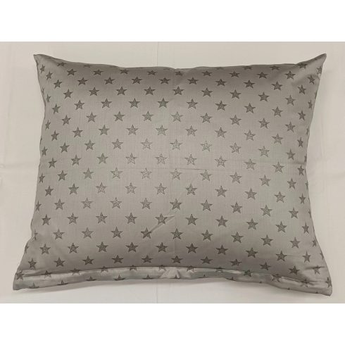 Billerbeck Bianka kispárna huzat,  csillag ezüst szürke