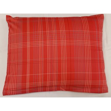 Billerbeck Bianka kispárna huzat, rácsos piros