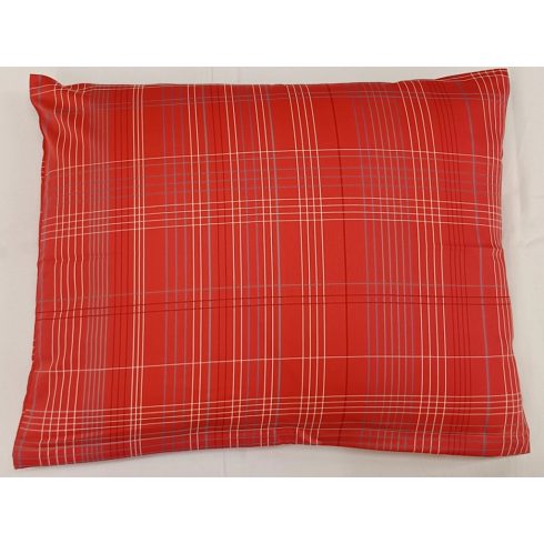 Billerbeck Bianka kispárna huzat, rácsos piros