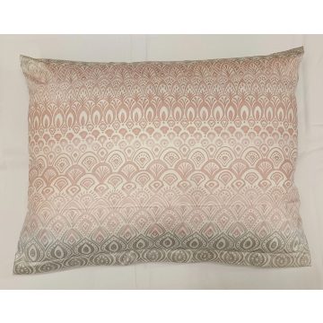 Billerbeck Bianka kispárna huzat, páva rózsaszín-szürke