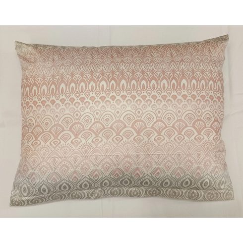 Billerbeck Bianka kispárna huzat, páva rózsaszín-szürke