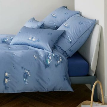 Elegante Home Rauchblau ágyneműhuzat, téli hangulat