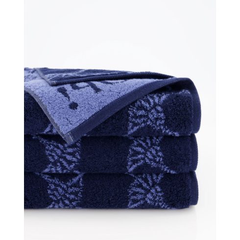 Joop Cornflower navy frottir törölköző, 30x50 cm, kéztörlő
