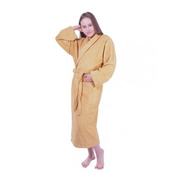   Sálgalléros Unisex Frottír Köntös Gold színű   (S-3XL)