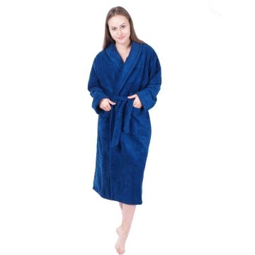   Sálgalléros Unisex Frottír Köntös Kék színű   (S-3XL)