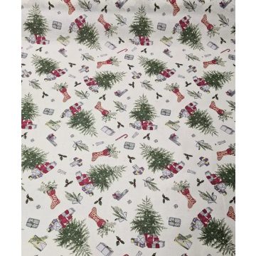 Advent, karácsonyi mintás ágyneműhuzat, 3 részes