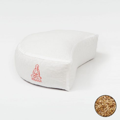 Prána Basic TÖNKÖLYPÁRNA, félhold alakú tönkölyhéj meditációs párna