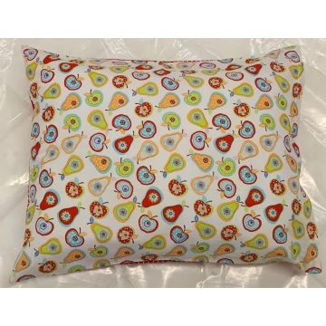 KÖZÉPPÁRNA huzat, gyümölcsös-pöttyös, 50x70 cm