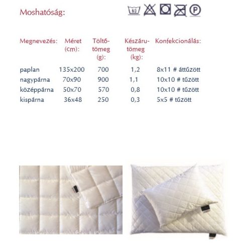Cirkon antiallergén nagypárna 70x90 cm