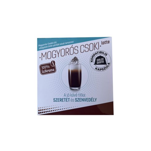 Cafe Angel MOGYORÓS CSOKI LATTE kávékapszula, dolce gusto® kompatibilis