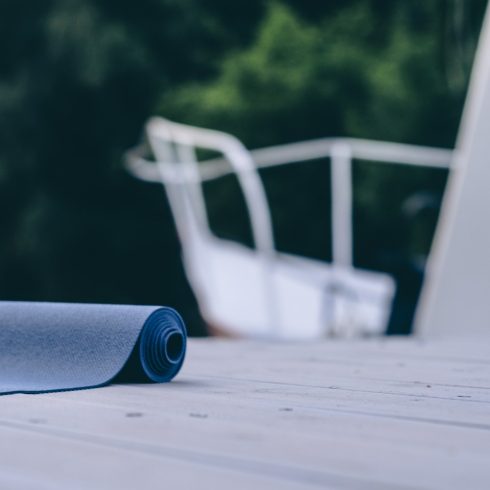 Jógaszőnyeg, jógamatrac, see view travel-silver