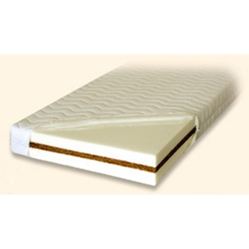 Bio Textima KÓKUSZ és LATEX matrac, három rétegű, 6L3K6L, 140x200 cm