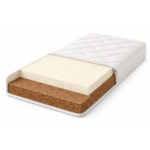 Bio Textima KÓKUSZ és LATEX matrac, két rétegű, 6L6K, 140x200 cm