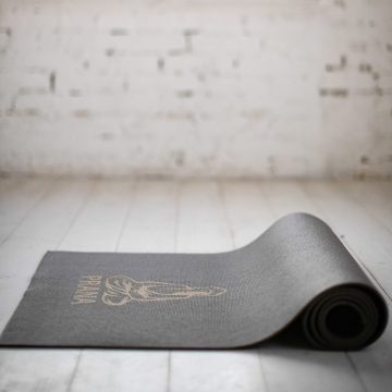   PRANA Prémium "Gold Silence", jógamatrac, hordozó hevederrel